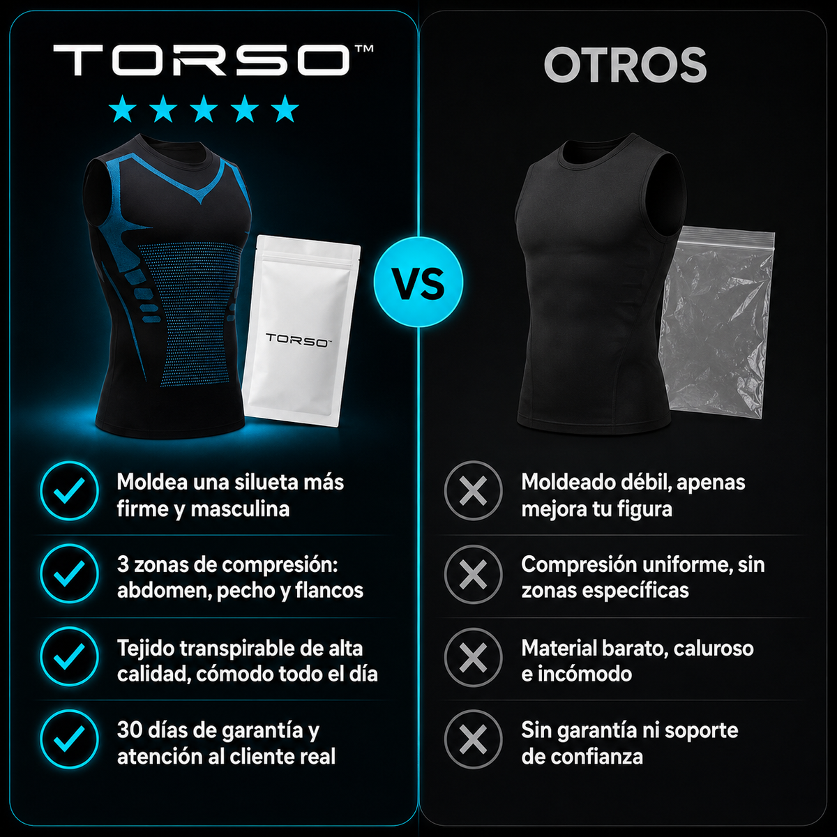 TORSO™ V1 | APLASTA TU BARRIGA. ENDEREZA TU ESPALDA. RECUPERA EL CONTROL DE TU CUERPO.